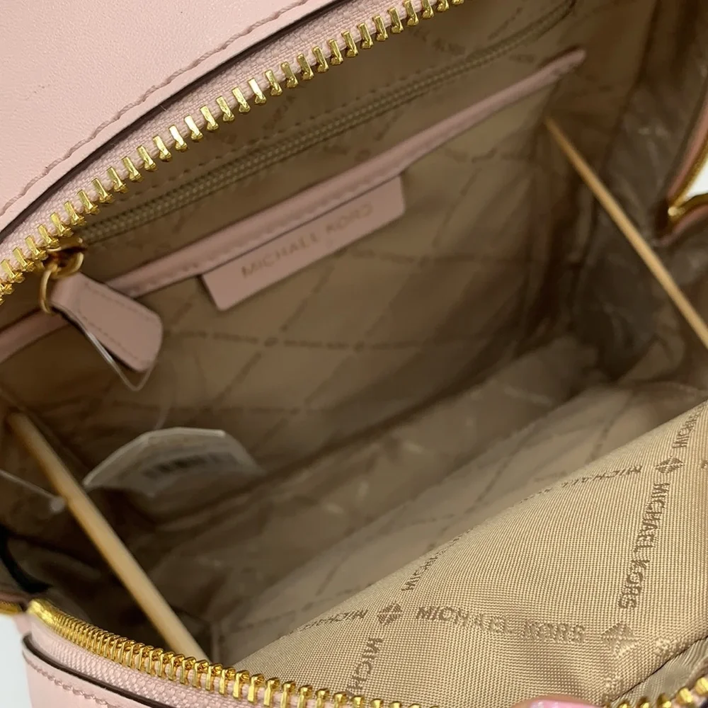 MICHAEL KORS JAYCEE MEDIUM ZIP POCKET BACKPACK POWDER BLUSH MULTI COLOR